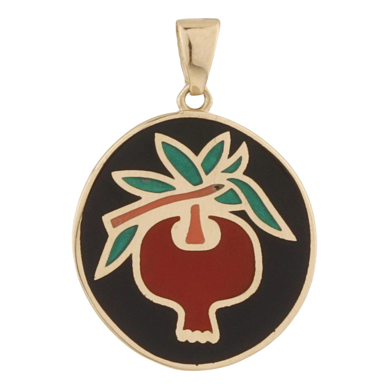 آویز گردنبند طلا 18 عیار زنانه گلدم مدل PE-3090090