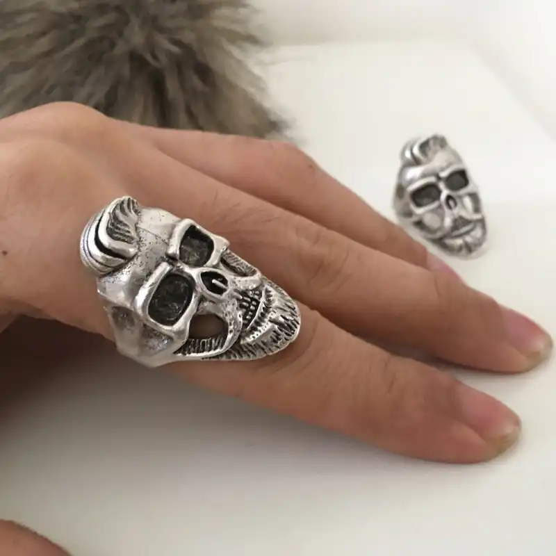 انگشتر مردانه مدل جمجمه کد a240