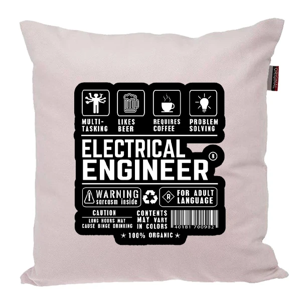 کوسن پاد آفرین مدل مهندس برق الکترونیک کد PK301595 سایز 30*30 سانتی متر