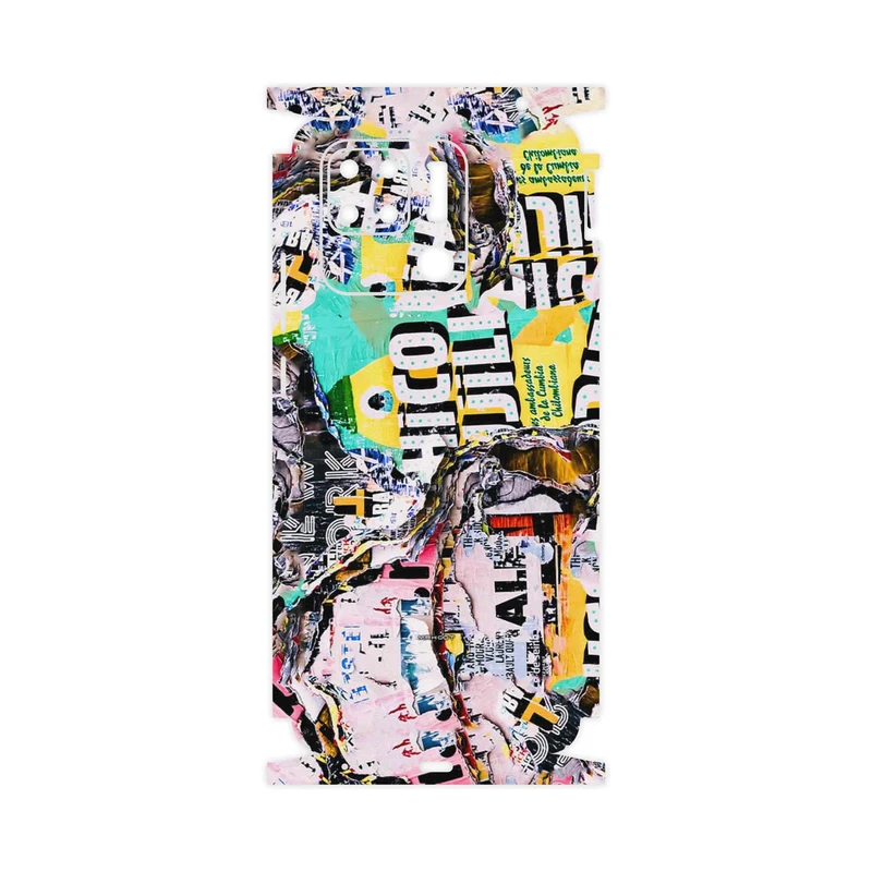 برچسب پوششی ماهوت مدل Collage of Teared Paper-FullSkin مناسب برای گوشی موبایل شیائومی Redmi 10C