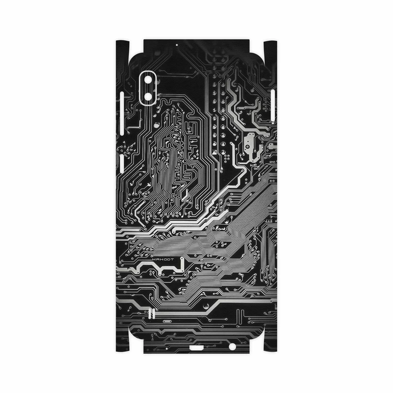 برچسب پوششی ماهوت مدل Black Printed Circuit Board-FullSkin مناسب برای گوشی موبایل سامسونگ Galaxy A10