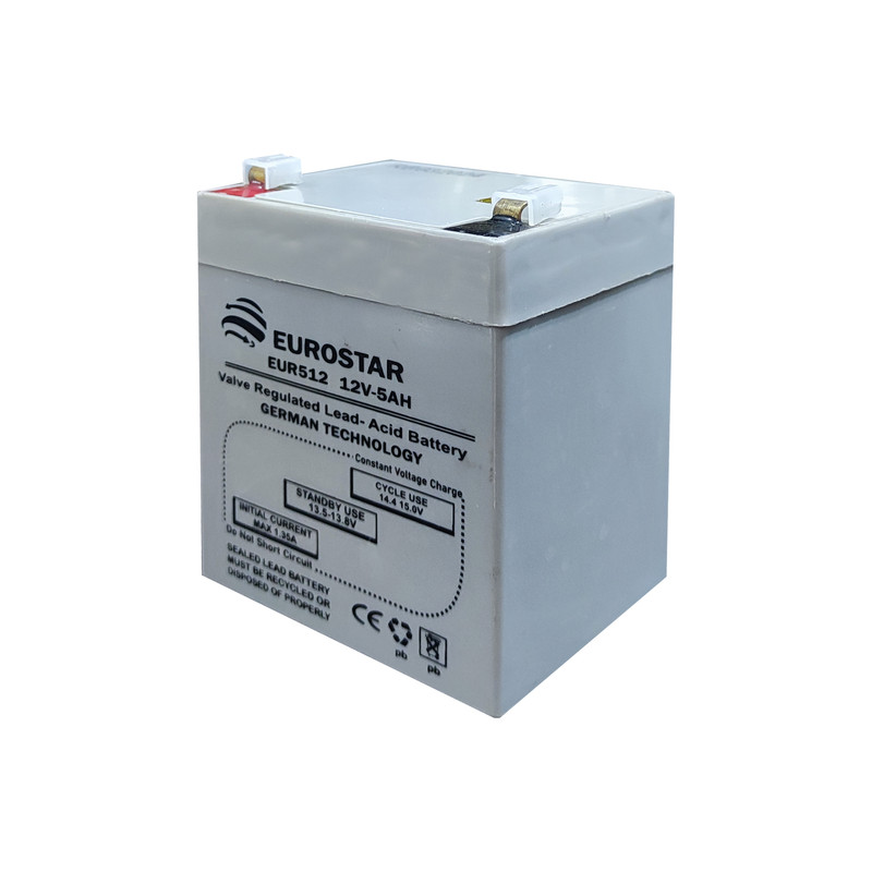 باطری دزدگیر یورواستار مدل ZCAM EUROSTAR 12V 5AH