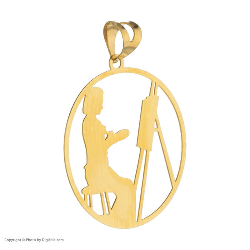 آویز گردنبند طلا 18 عیار زنانه مایا ماهک مدل MM1653 طرح بانوی نقاش آویز گردنبند طلا 18 عیار زنانه مایا ماهک مدل MM1653 طرح بانوی نقاش