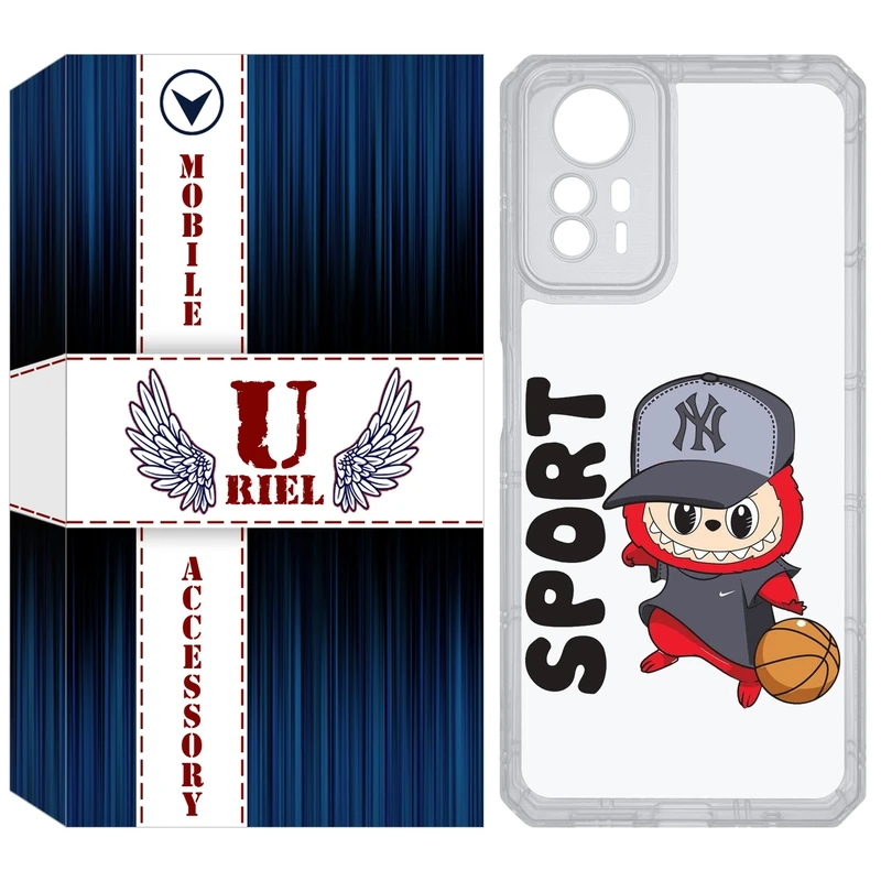 کاور یوریل مدل Clear کد 148 طرح لبوبو Labubu مناسب برای گوشی موبایل شیائومی Redmi Note 12S