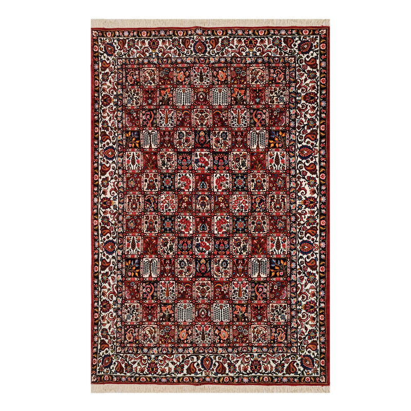 فرش دستبافت شش و نیم متری مدل بارده کد 443