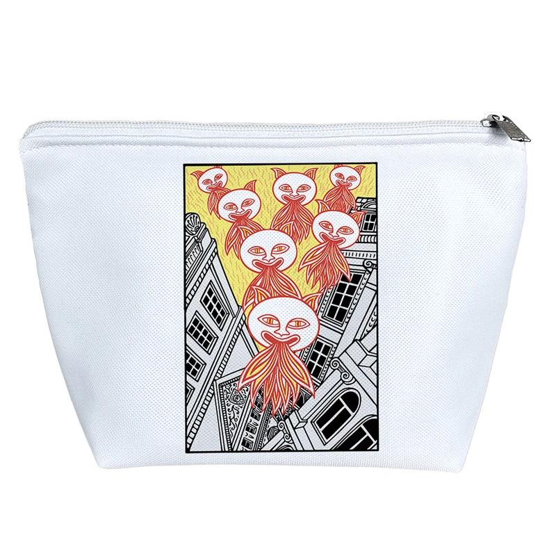 کیف لوازم آرایش دخترانه خندالو مدل سورئال های شیطونک کد 10406