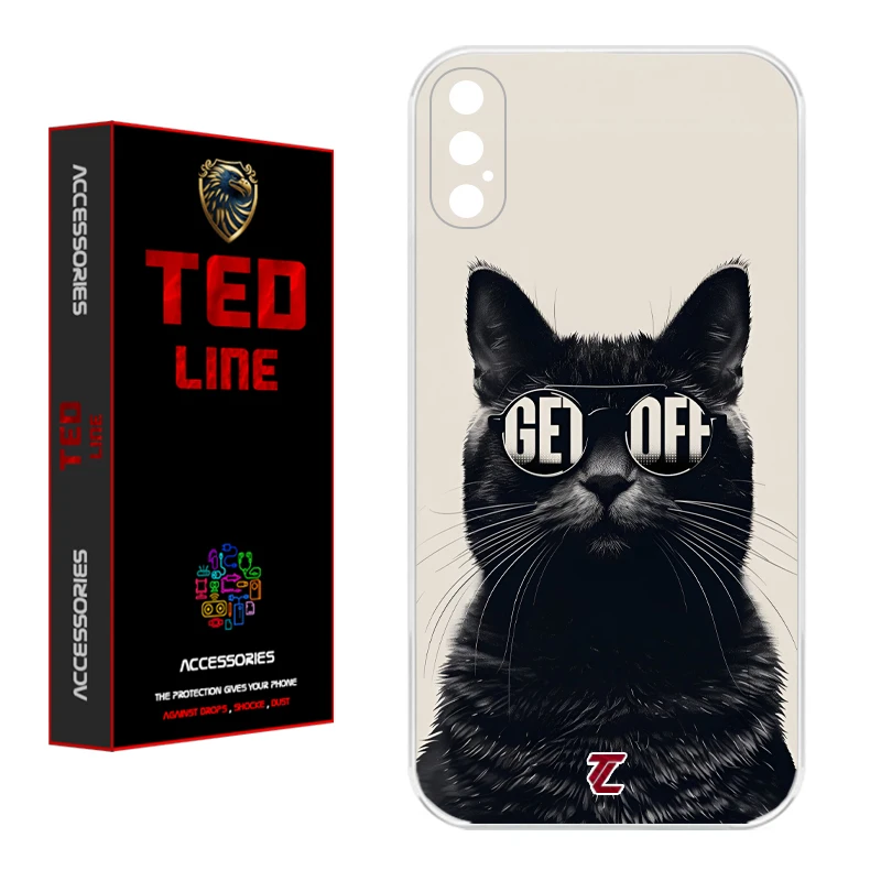 کاور تدلاین طرح گربه کد 1175 مناسب برای گوشی موبایل اپل Iphone X / XS
