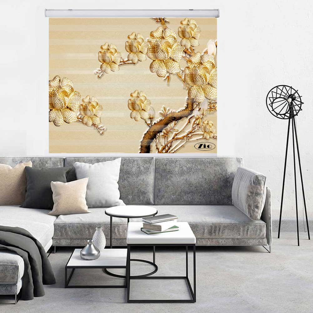 پرده زبرا زیو کد 3D1399 سایز 150x150 سانتی متر