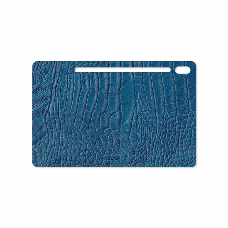 برچسب پوششی ماهوت مدل Blue-Crocodile-Leather مناسب برای تبلت سامسونگ Galaxy Tab S6 2019 SM-T860