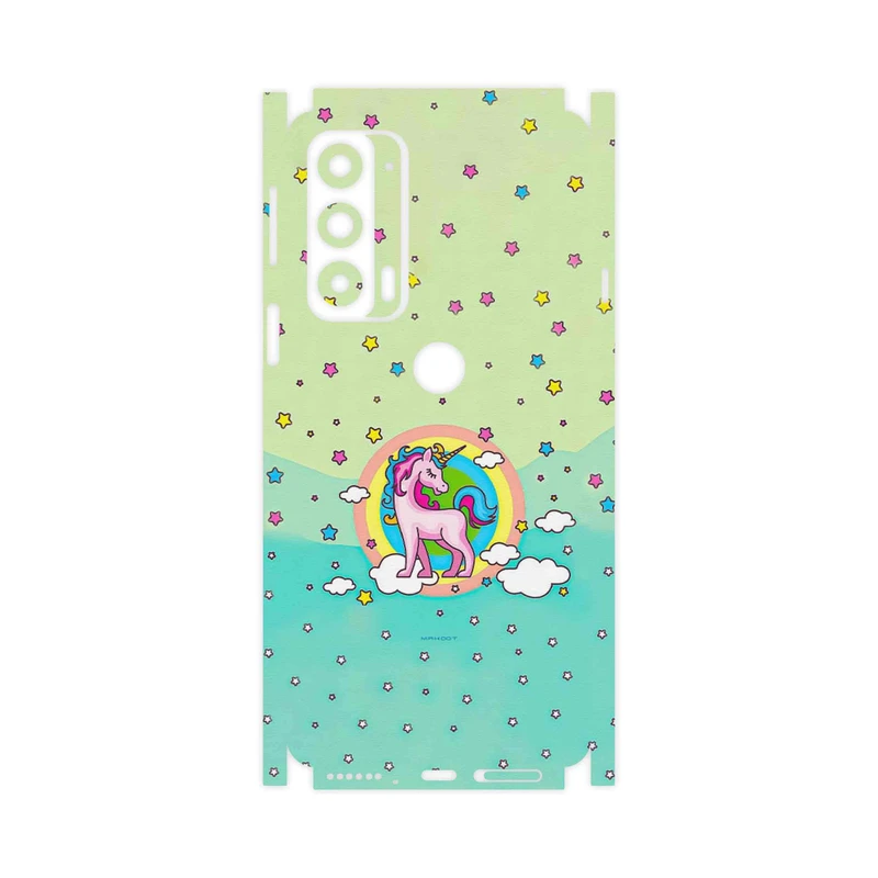 برچسب پوششی ماهوت مدل Rainbow unicorn adventure-FullSkin مناسب برای گوشی موبایل موتورولا Edge 20