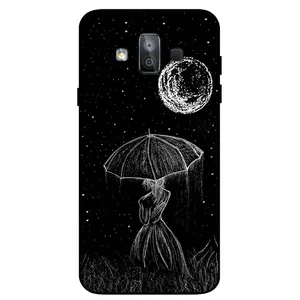 Megafone Girl and Moon 1369 Cover For Samsung Galaxy J7 Duo / J720