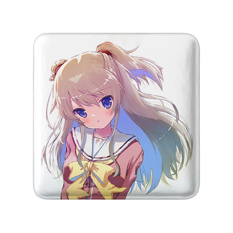 پیکسل خندالو طرح توموری انیمه شارلوت مدل مربعی کد 32092