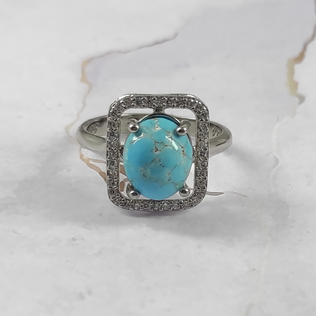 انگشتر نقره زنانه سلین کالا مدل فیروزه کد 27 انگشتر نقره زنانه سلین کالا مدل فیروزه کد 27