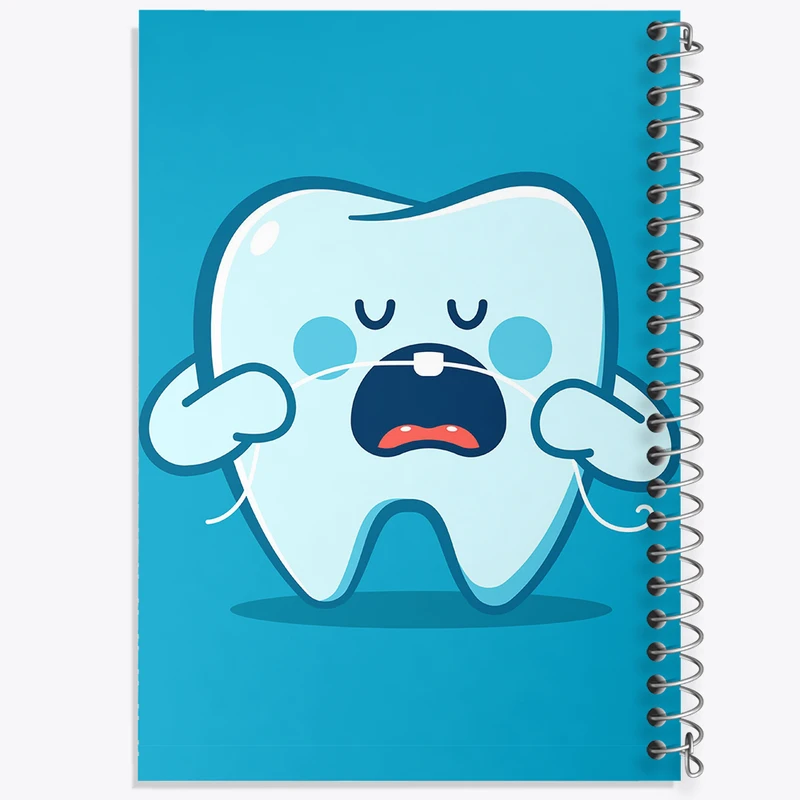 دفتر شطرنجی 50 برگ خندالو مدل دندان و دندان پزشکی کودکانه کد 36763