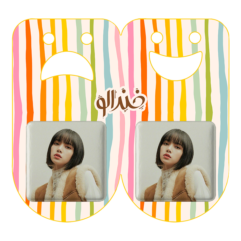 پیکسل خندالو مدل لیسا بلک پینک کد 14311 به همراه مگنت