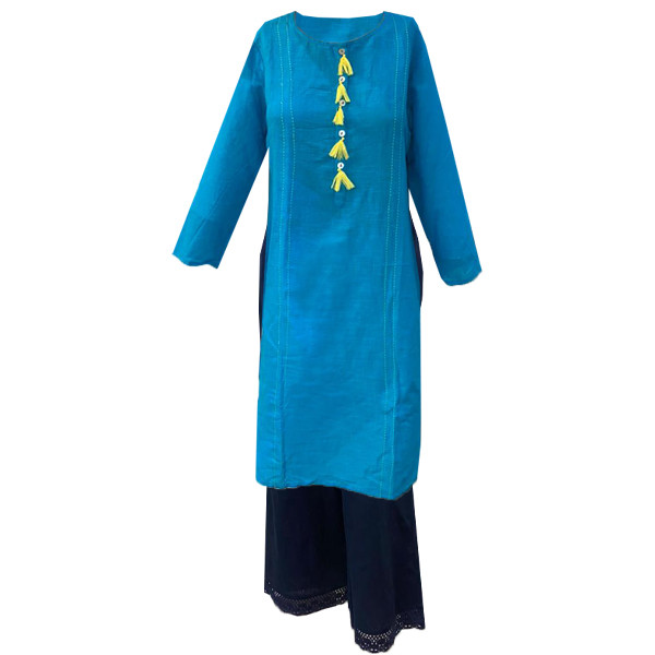 ست پیراهن و شلوار زنانه زودیو مدل MOJ-05-2021