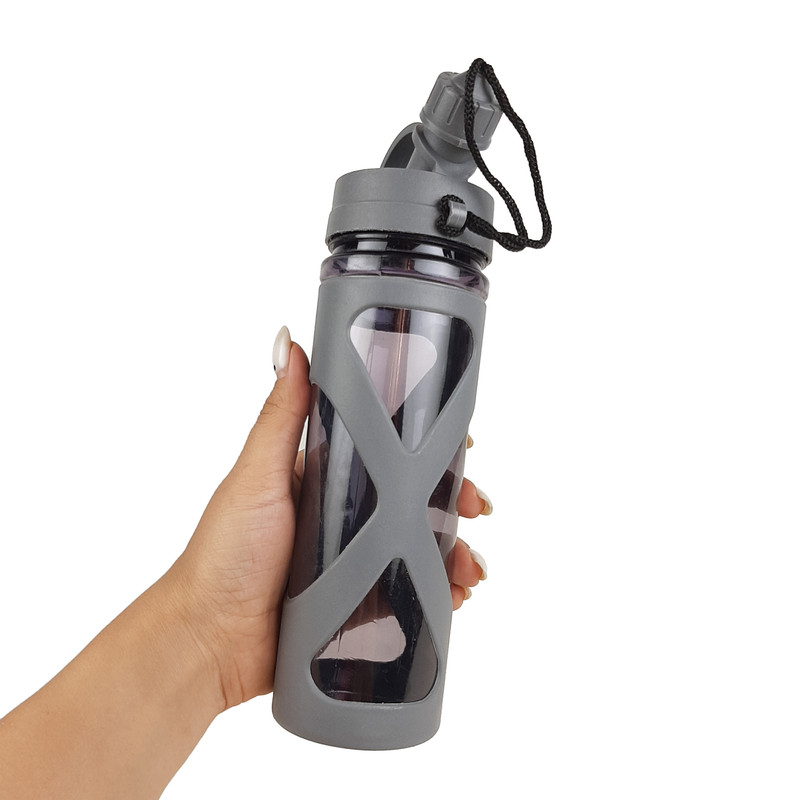 قمقمه دوچرخه مدل روکش دار کد 02T گنجایش 0.5 لیتر