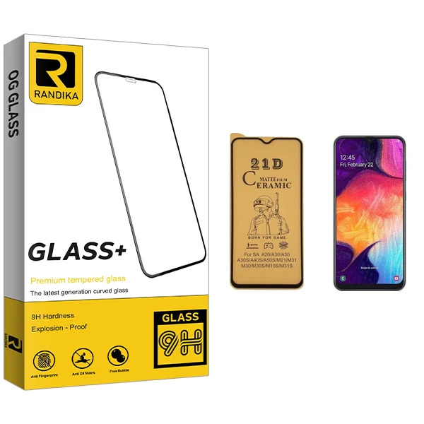 محافظ صفحه نمایش سرامیکی راندیکا مدل GLD مناسب برای گوشی موبایل سامسونگ Galaxy A50