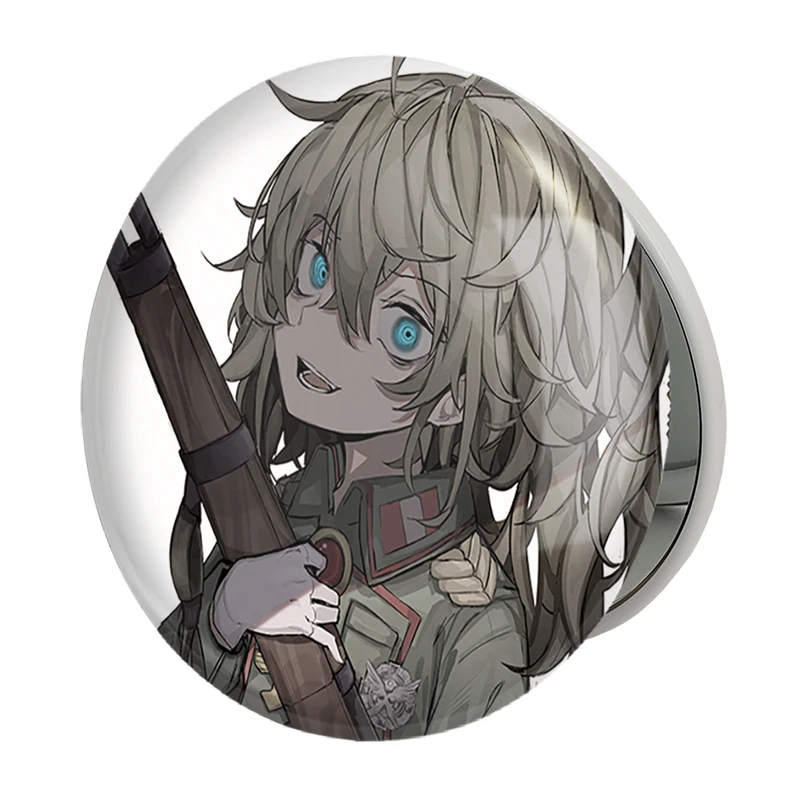 آینه جیبی خندالو طرح تانیا انیمه یوجو سنکی مدل تاشو کد 34708