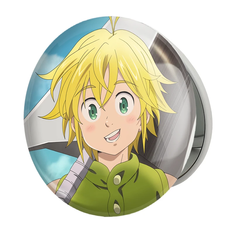 آینه جیبی خندالو طرح ملیوداس انیمه هفت گناه کبیره مدل تاشو کد 17557 