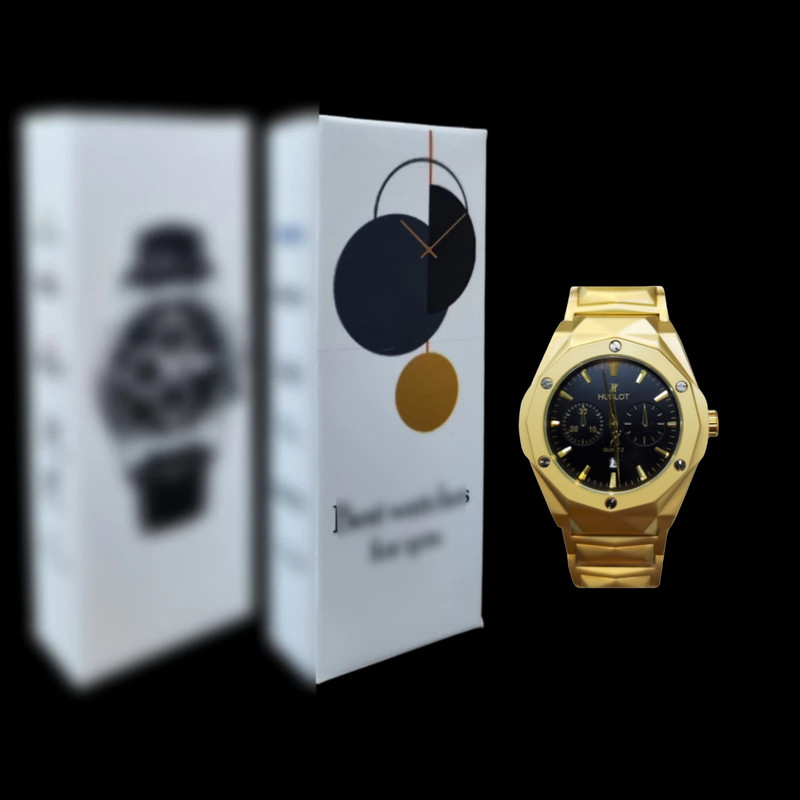 ساعت مچی عقربه‌ای مردانه مدل تک موتوره بند فلزی قفل مخفی کد 1