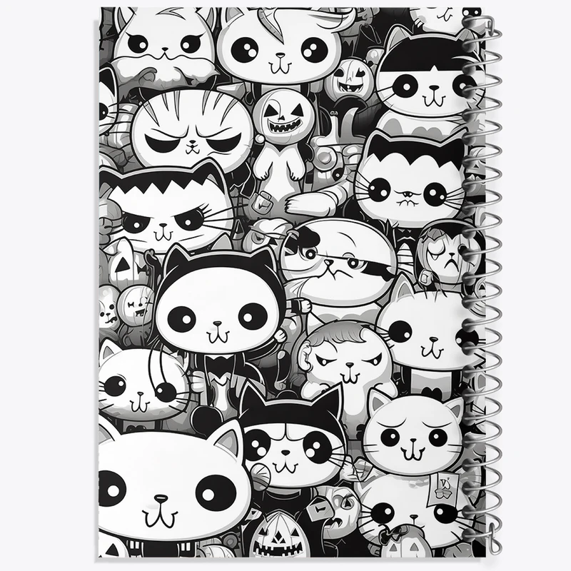 دفتر نقاشی 50 برگ خندالو طرح گربه (Cat) کد N473