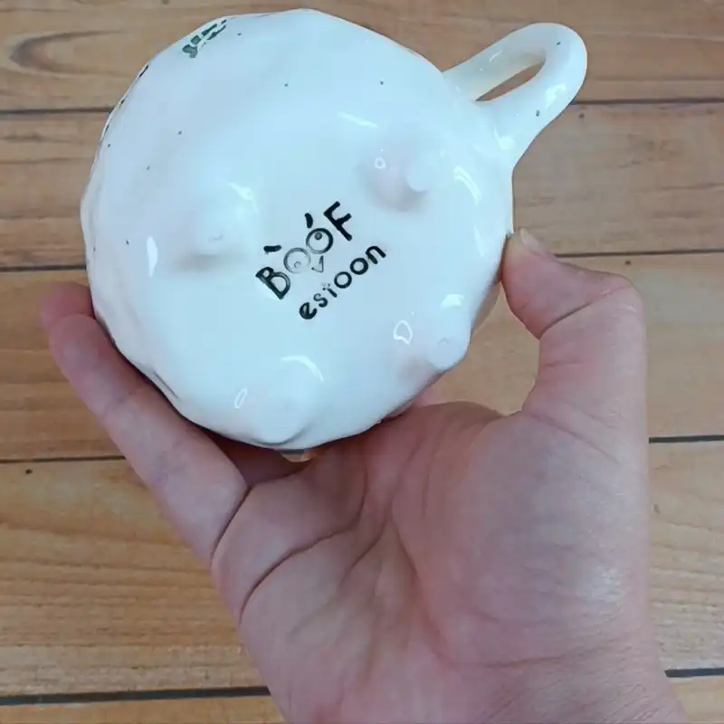 ماگ سرامیکی طرح دفرمه مدل دستساز امید