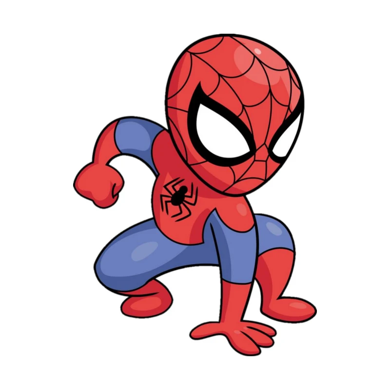 استیکر پارچه و لباس پاد آفرین مدل کارتونی اسپایدرمن کد 1648
