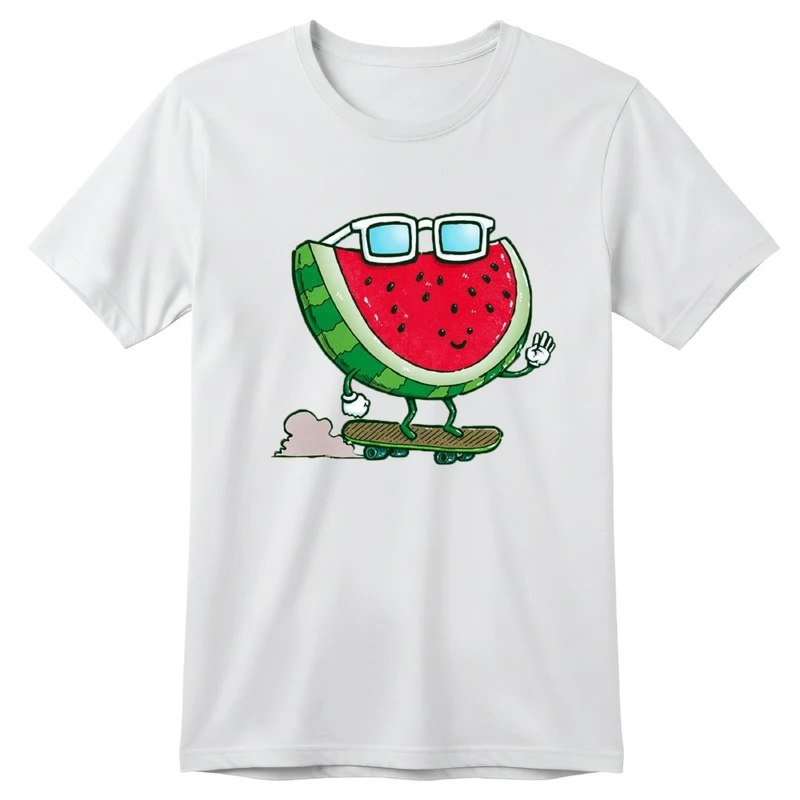 تی‌شرت آستین کوتاه بچگانه مدل هندوانه یلدایی کد v3 