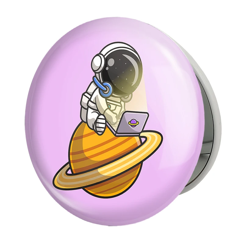 آینه جیبی خندالو طرح فضانورد مدل تاشو کد 25093 