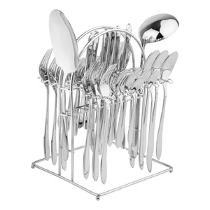 سرویس قاشق و چنگال استیل 39 پارچه رولنزا مدل A49 مناسب 6 نفر