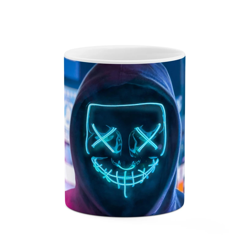 ماگ کاکتی طرح صورت نئونی کد mgp10418