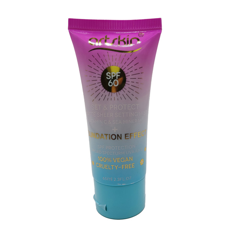 کرم ضد آفتاب بدون رنگ آرتاسکین SPF 60 مدل VEGAN مناسب انواع پوست حجم 65 میلیلیتر کرم ضد آفتاب بدون رنگ آرتاسکین SPF 60 مدل VEGAN مناسب انواع پوست حجم 65 میلیلیتر
