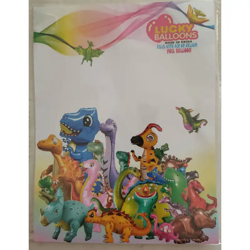 بادکنک فویلی لاکی بالونز مدل دایناسور آتشین پرنده کد 1223