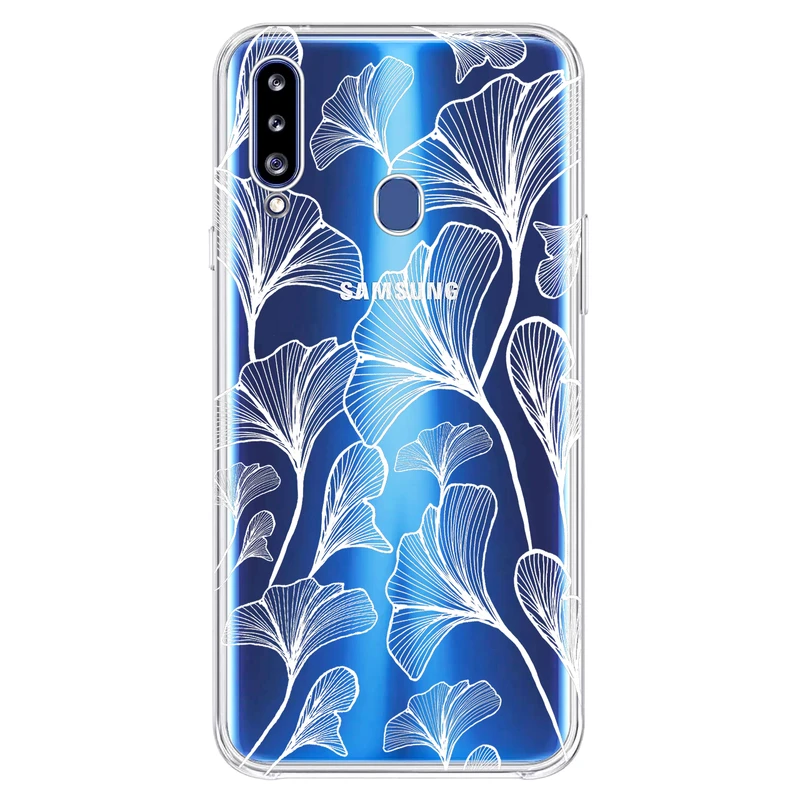 کاور مگافون طرح برگ مدل C51-W مناسب برای گوشی موبایل سامسونگ Galaxy A20 S