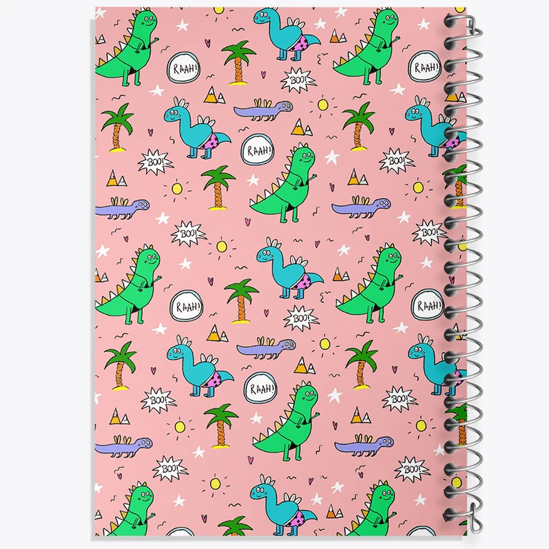 دفتر نقاشی 50 برگ خندالو طرح دایناسور کیوت کد N727