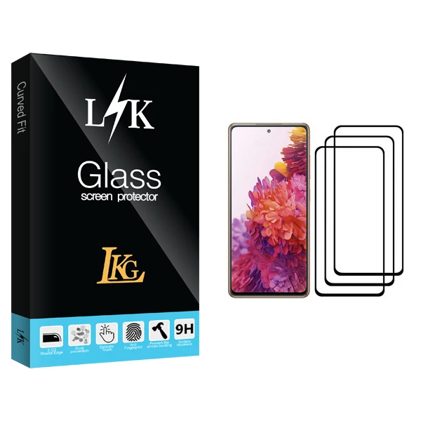 محافظ صفحه نمایش ال کا جی مدل LK Glass مناسب برای گوشی موبایل سامسونگ Galaxy S20 FE بسته سه عددی