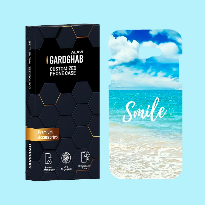 کاور گارد قاب علوی مدل متن مناسب برای گوشی موبایل سامسونگ Galaxy A720 / A7 2017