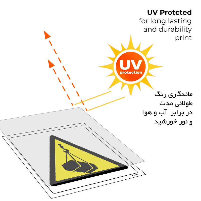برچسب ایمنی مستر راد طرح خطر بارگیری و تخلیه مدل HSE-OSHA-356