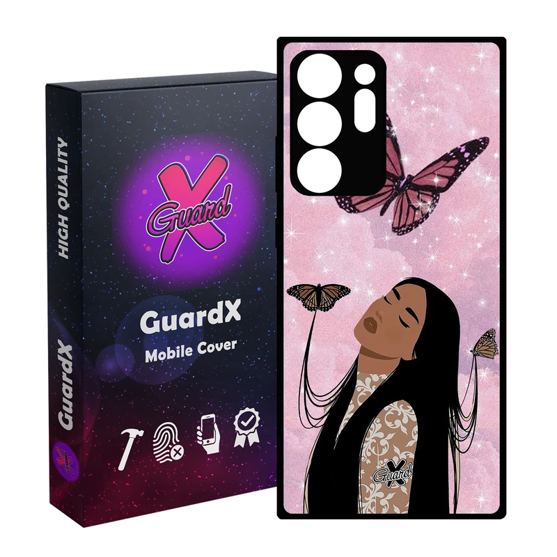 کاور گارد ایکس طرح Girl مدل Glass10297 مناسب برای گوشی موبایل سامسونگ Galaxy Note 20 Ultra