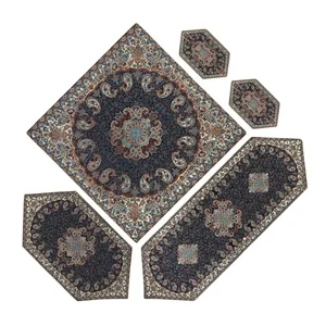 ست 5 تکه رومیزی ترمه مدل نسترن کد sr-1007