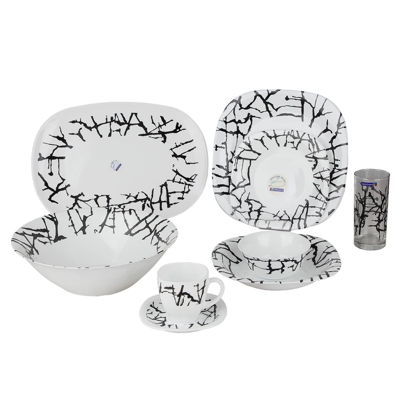 سرویس غذاخوری اوپال 44 پارچه 6 نفر لومینارک مدل 1150