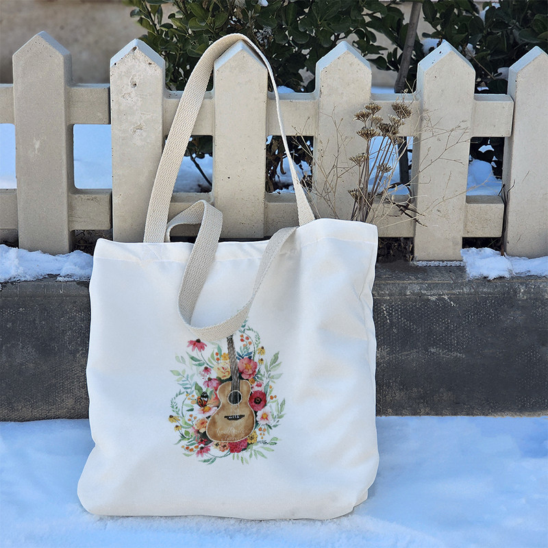 ساک خرید خندالو طرح گیتار کد 297