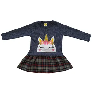 پیراهن دخترانه مدل تک شاخ