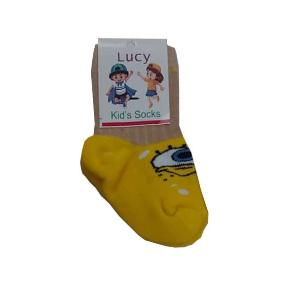 جوراب دخترانه طرح باب اسفنجی