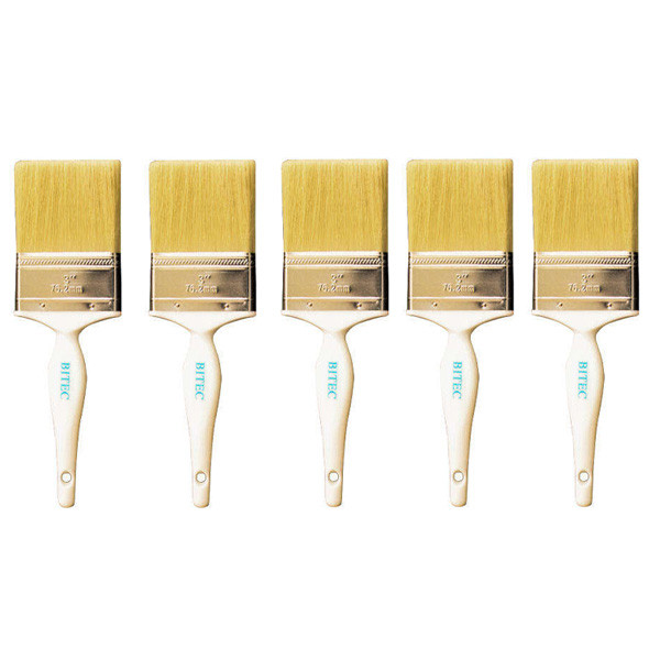 قلم موی نقاشی مدل BITEC سایز 76.2 میلیمتر بسته 5 عددی