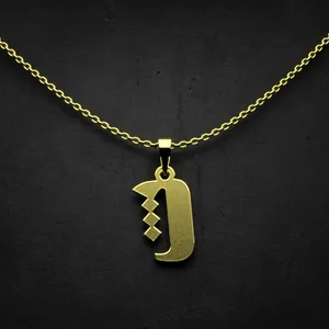 گردنبند طلا 18 عیار زنانه مدوپد مدل حرف ث کد I2-1-1837