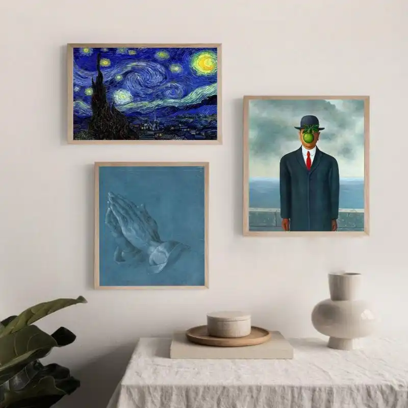 تابلو بکلیت طرح دکوراتیو شب پر ستاره ونگوک مدل 597 -BEمجموعه 3 عددی