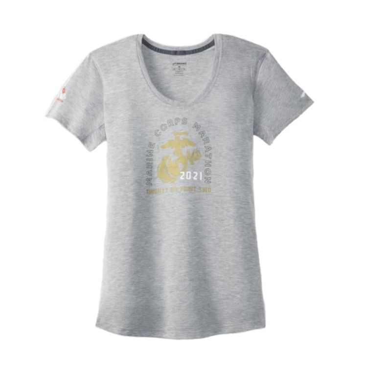تی شرت  ورزشی زنانه بروکس مدل Maraton10 -  - 2