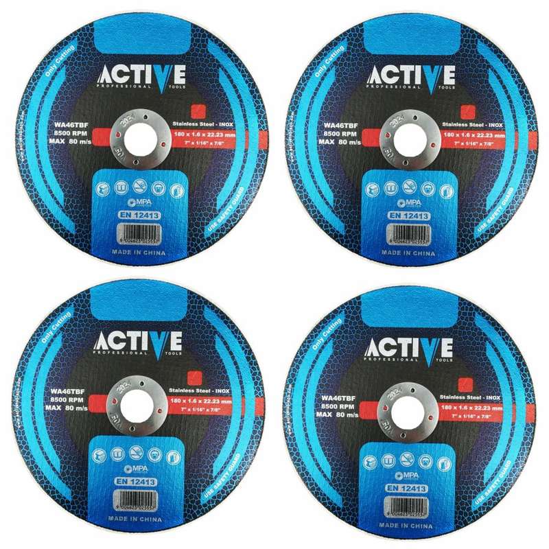 صفحه فرز استیل بر اکتیو تولز مدل 115X1 بسته 4 عددی